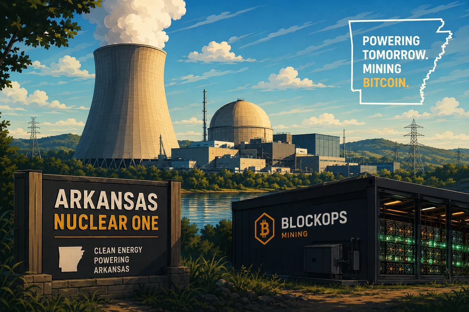 Arkansas Nuclear Power Facility for Bitcoin Mining