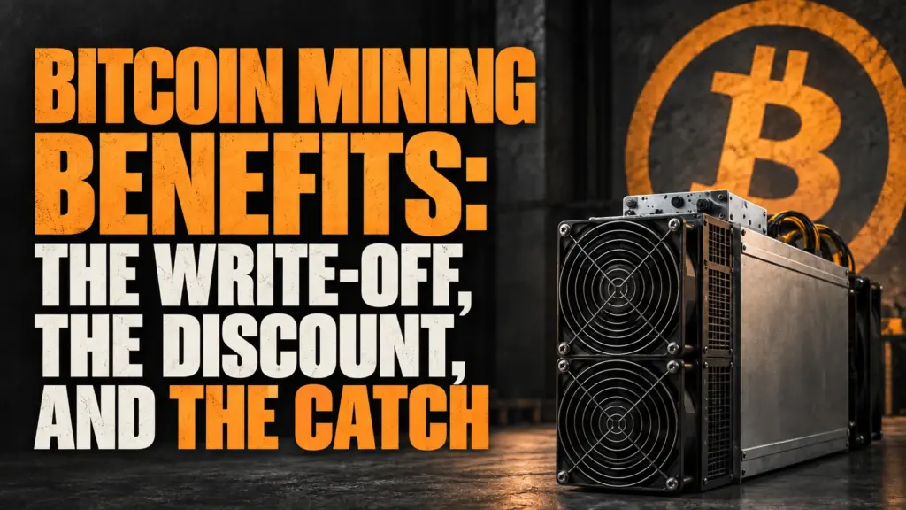 Bitcoin Mining Benefits: The Write-Off, The Discount, and The Catch